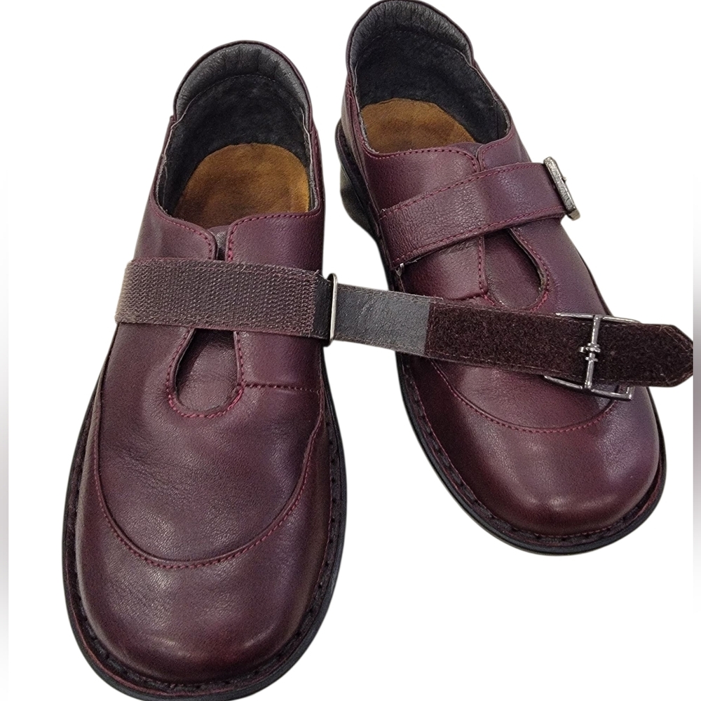 Naot Tane Leather Shoes Slip On Buckle Detail Comfort Loafer Women’s 7.5-8 - Picture 4 of 16